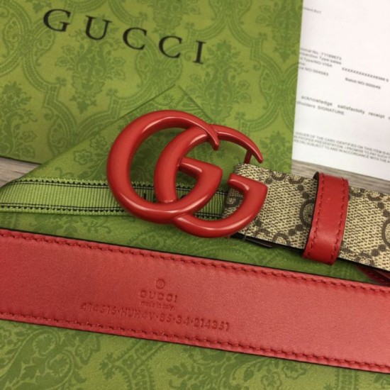 Replica Gucci GG Marmont thin belt 414516