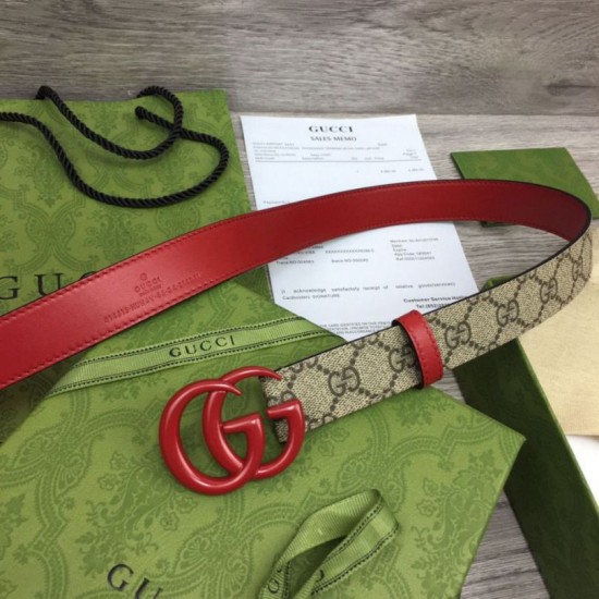 Replica Gucci GG Marmont thin belt 414516