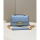 Replica Baguette Chain Midi Bag Nappa Blue Replica Baguette Chain Midi Bag Nappa Blue