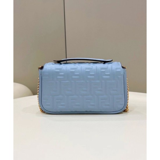 Replica Baguette Chain Midi Bag Nappa Blue Replica Baguette Chain Midi Bag Nappa Blue