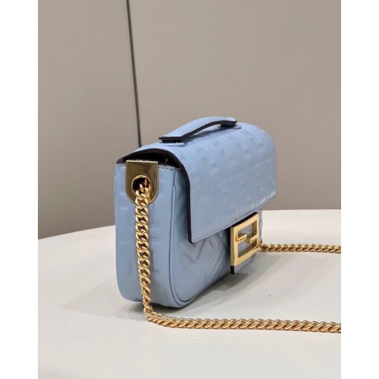 Replica Baguette Chain Midi Bag Nappa Blue Replica Baguette Chain Midi Bag Nappa Blue