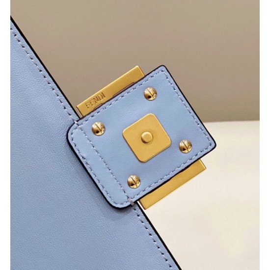 Replica Baguette Chain Midi Bag Nappa Blue Replica Baguette Chain Midi Bag Nappa Blue