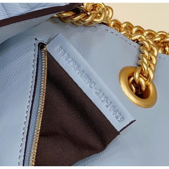 Replica Baguette Chain Midi Bag Nappa Blue Replica Baguette Chain Midi Bag Nappa Blue