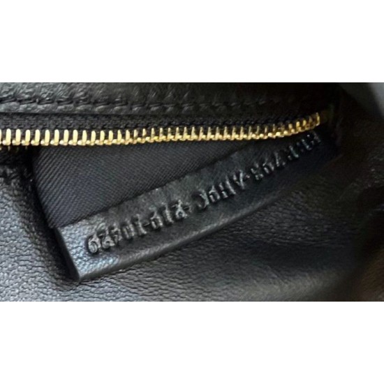 Replica Baguette Chain Midi Bag Nappa Black