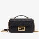 Replica Baguette Chain Midi Bag Nappa Black