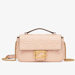Replica Baguette Chain Midi Bag Nappa Pink