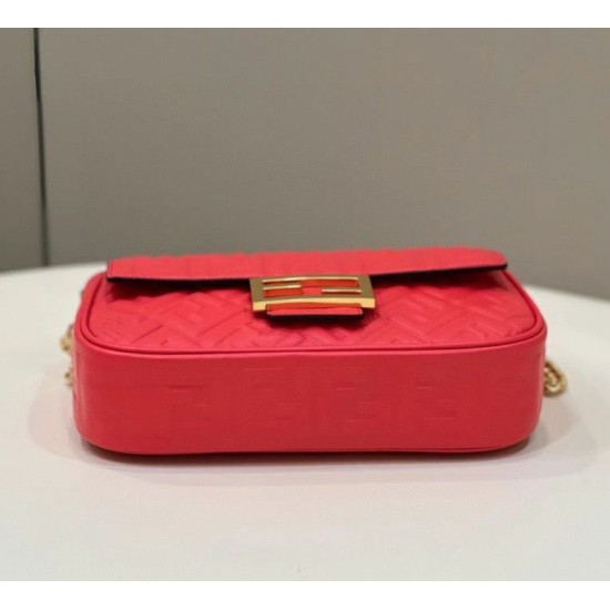 Replica Baguette Chain Midi Bag Nappa Red Fake Baguette Chain Midi Bag Nappa Red Replica