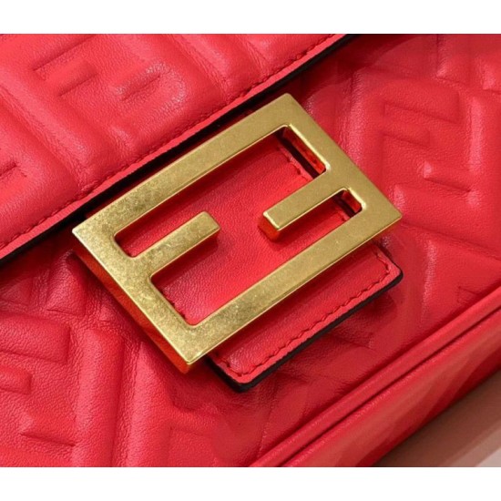 Replica Baguette Chain Midi Bag Nappa Red Fake Baguette Chain Midi Bag Nappa Red Replica
