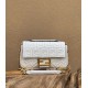 Replica Baguette Chain Midi Bag Nappa White
