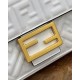 Replica Baguette Chain Midi Bag Nappa White