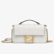 Replica Baguette Chain Midi Bag Nappa White