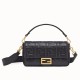 Fake Medium Baguette Bag FF Motif Black Replica Replica Fendi Medium Baguette Bag FF Motif Black