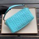 Replica Medium Baguette Bag FF Motif Light Blue