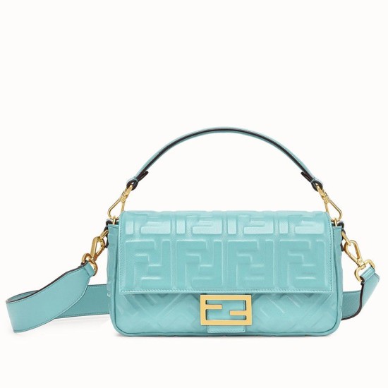 Replica Medium Baguette Bag FF Motif Light Blue