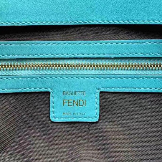 Replica Medium Baguette Bag FF Motif Light Blue