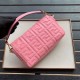 Fake Medium Baguette Bag FF Motif Pink Replica Fake Medium Baguette Bag FF Motif Pink Replica
