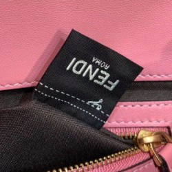 Fake Medium Baguette Bag FF Motif Pink Replica