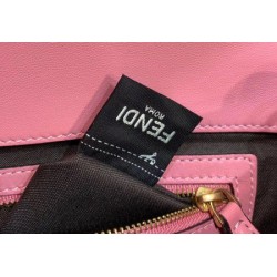 Fake Medium Baguette Bag FF Motif Pink Replica