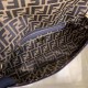 Replica Fendi Baguette Large Bag FF Fabric With Black Trim Replica Fendi Baguette Large Bag FF Fabric With Black Trim