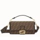 Replica Fendi Baguette Large Bag FF Fabric With Black Trim Replica Fendi Baguette Large Bag FF Fabric With Black Trim