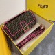 Fake Baguette Large Bag FF Fabric With Pink Trim Replica Replica Baguette Large Bag FF Fabric With Pink Trim