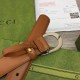 Fake Gucci Thin Belt with G buckle 655566 Brown Replica