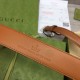Fake Gucci Thin Belt with G buckle 655566 Brown Replica