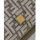 Replica 8BR600 Baguette Chain Midi FF tapestry fabric bag gray