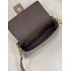 Replica 8BR600 Baguette Chain Midi FF tapestry fabric bag gray