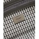 Fake Baguette 8BR600 houndstooth wool bag with FF embroidery Gray Replica Fake Baguette 8BR600 houndstooth wool bag with FF embroidery Gray Replica