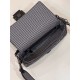 Fake Baguette 8BR600 houndstooth wool bag with FF embroidery Gray Replica Fake Baguette 8BR600 houndstooth wool bag with FF embroidery Gray Replica