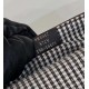 Fake 8BS017 Mini Baguette houndstooth wool bag with FF embroidery Brown Replica Replica 8BS017 Mini Baguette houndstooth wool bag with FF embroidery Brown