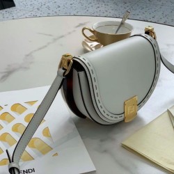 Fake Moonlight Saddle Bag White Replica