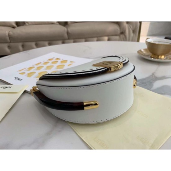 Fake Moonlight Saddle Bag White Replica