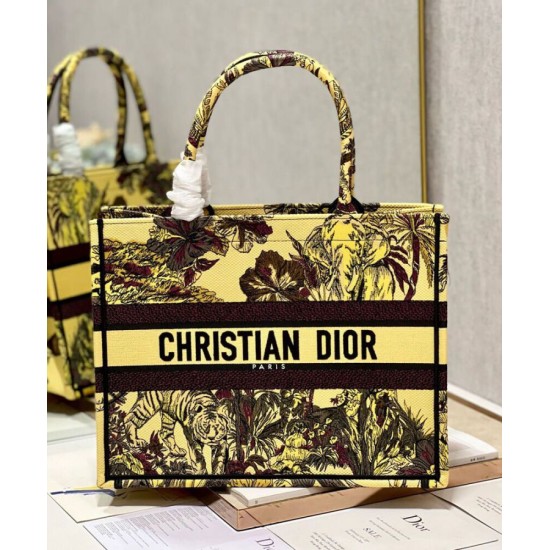 Fake Christian Dior Medium Dior Book Tote Bag Yellow Replica Replica Christian Dior Medium Dior Book Tote Bag Yellow