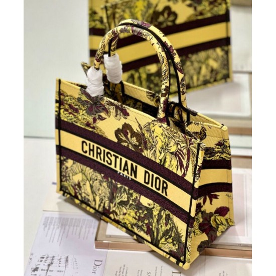 Fake Christian Dior Medium Dior Book Tote Bag Yellow Replica Replica Christian Dior Medium Dior Book Tote Bag Yellow