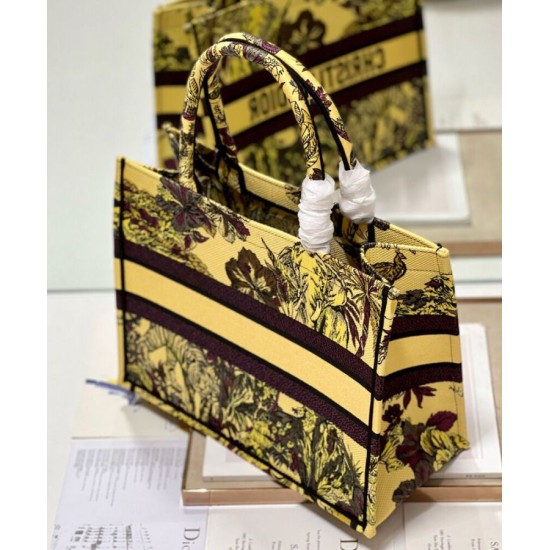 Fake Christian Dior Medium Dior Book Tote Bag Yellow Replica Replica Christian Dior Medium Dior Book Tote Bag Yellow