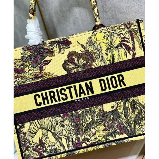 Fake Christian Dior Medium Dior Book Tote Bag Yellow Replica Replica Christian Dior Medium Dior Book Tote Bag Yellow