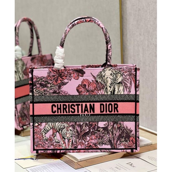 Fake Christian Dior Medium Dior Book Tote Bag Pink Replica Replica Christian Dior Medium Dior Book Tote Bag Pink