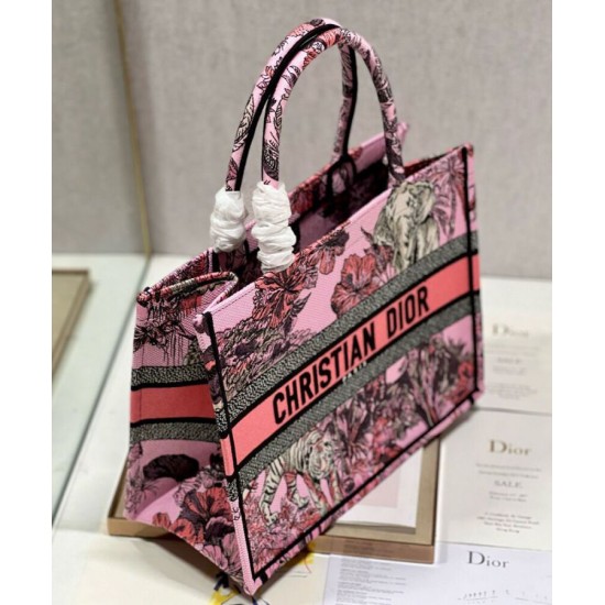 Fake Christian Dior Medium Dior Book Tote Bag Pink Replica Replica Christian Dior Medium Dior Book Tote Bag Pink