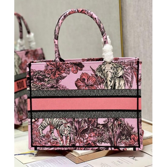 Fake Christian Dior Medium Dior Book Tote Bag Pink Replica Replica Christian Dior Medium Dior Book Tote Bag Pink
