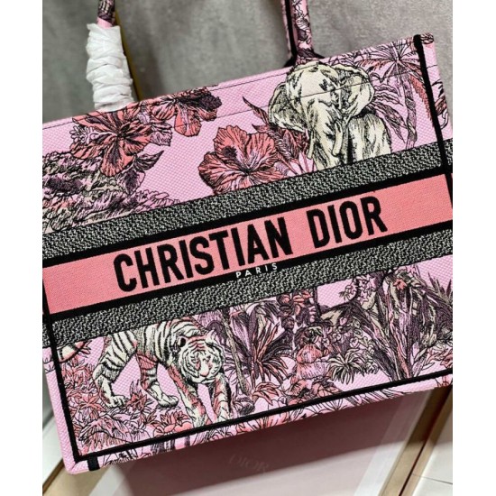 Fake Christian Dior Medium Dior Book Tote Bag Pink Replica Replica Christian Dior Medium Dior Book Tote Bag Pink