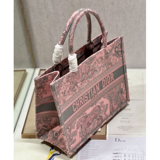 Replica Christian Dior Medium Dior Book Tote Bag Pink Replica Christian Dior Medium Dior Book Tote Bag Pink