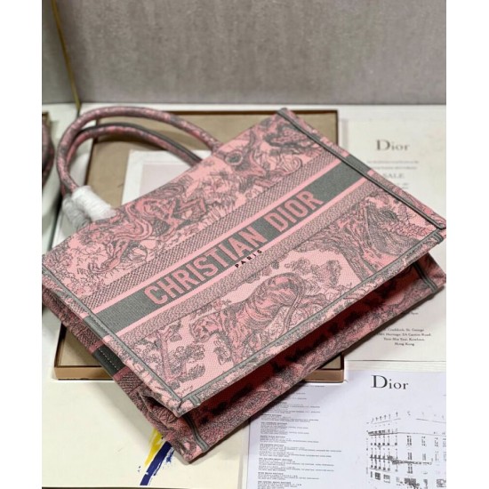 Replica Christian Dior Medium Dior Book Tote Bag Pink Replica Christian Dior Medium Dior Book Tote Bag Pink