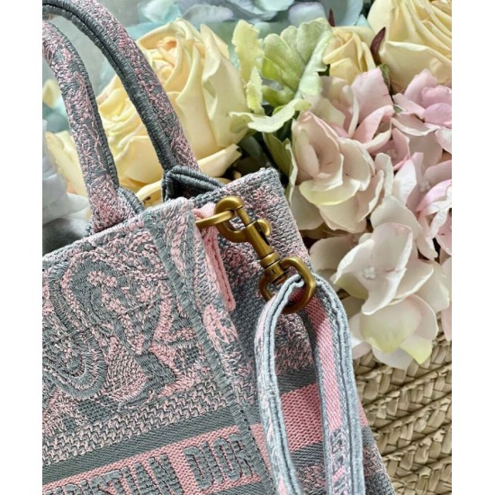 Replica Christian Dior Mini Dioriviera Dior Book Tote Phone Bag Pink Replica Christian Dior Mini Dioriviera Dior Book Tote Phone Bag Pink