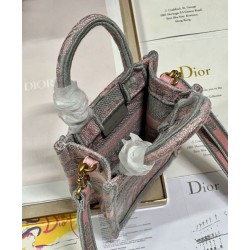 Replica Christian Dior Mini Dioriviera Dior Book Tote Phone Bag Pink