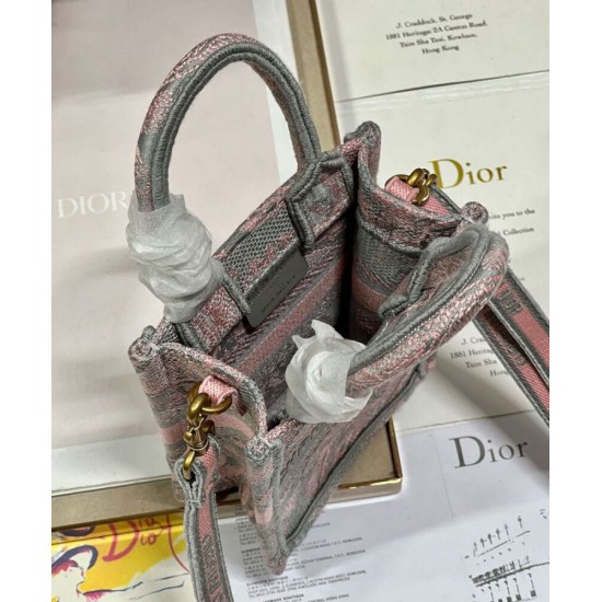 Replica Christian Dior Mini Dioriviera Dior Book Tote Phone Bag Pink Replica Christian Dior Mini Dioriviera Dior Book Tote Phone Bag Pink
