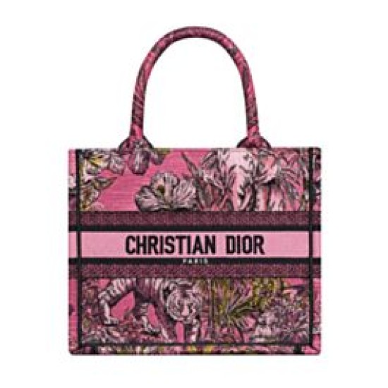 Replica Christian Dior Small Dior Book Tote Bag Peachblow