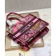 Replica Christian Dior Small Dior Book Tote Bag Peachblow