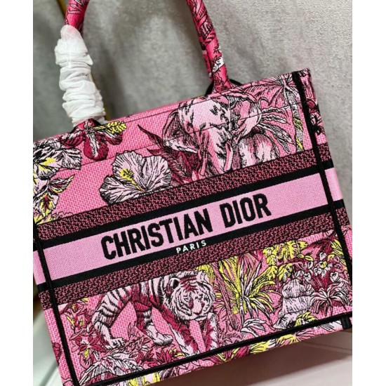 Replica Christian Dior Small Dior Book Tote Bag Peachblow